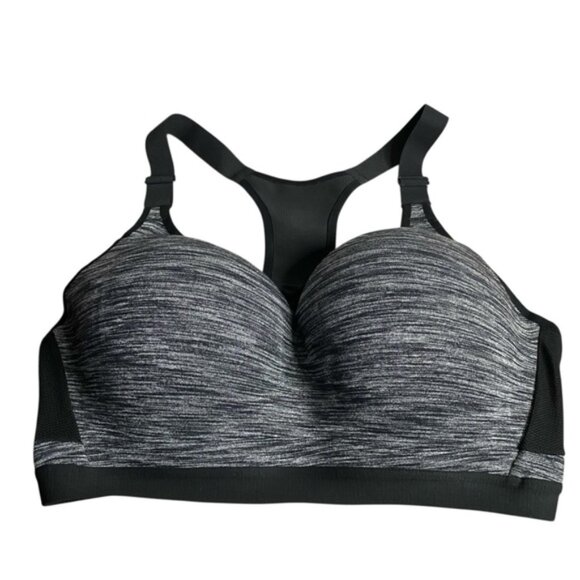Victoria Sport Women's Heathered Gray Racer Back Incredible Athletic Sports Bra - Picture 1 of 6